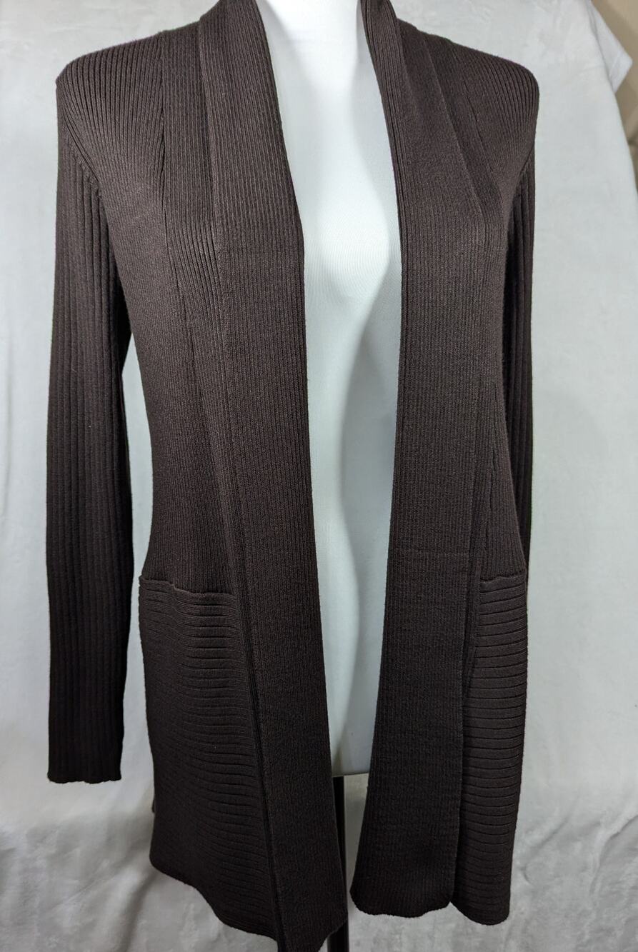 J  M Collections Cardigan Sz S CB 27"Bust 35"Hips36"Sleeve 22"EUC